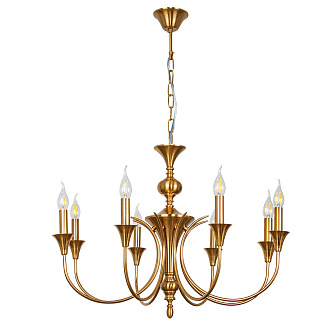 Люстра 53*75 см, 8*E14, 40W, Arte Lamp Collinetta A4094LM-8PB, Полированная Медь