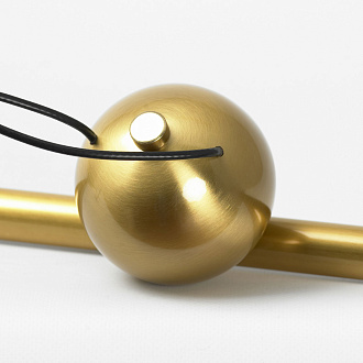 Линейно-подвесной светильник 80*5*35/120 см, 1*led*21W 3000K Lussole Bibb LSP-7204 Бронзовый