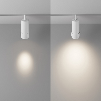 Светильник 5,5*5,5*19,5 см, LED, 12W, Maytoni Technical Focus Zoom TR212-1-12WTW-DD-Z-W белый, 3000-6000K, 15-50°, Dim Dali Exility