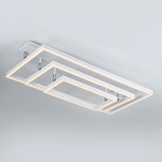 Светильник 80*40*20 см, LED 220W, 3000 / 6000K, Белый LED4U L11001-3CL WH