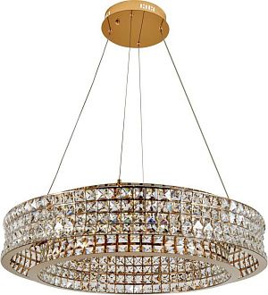 Подвесная люстра 80 см, 100W, 3000-6000K, Stilfort Karnelli 4024/03/08P, золото