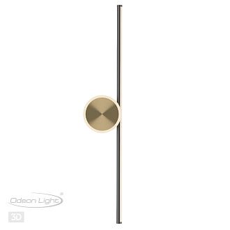 Бра 70 см, 18W, 3000K, Odeon Light STILO 6601/18WL, черный