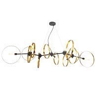 Люстра 84*66 см Crystal Lux ARMONICA SP8 BLACK/BRASS V2 Черный+латунь