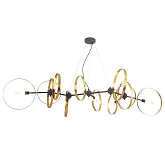 Люстра 84*66 см Crystal Lux ARMONICA SP8 BLACK/BRASS V2 Черный+латунь