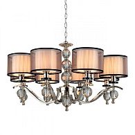 Подвесная люстра 82*48-148 см, 8*E14, 40W, Aployt FLORET APL.703.03.08, хром
