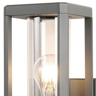 Уличный светильник 12*14,9*24,1-24,1 см, вр  см, 1*E27*20W, K, Mantra Nevada MAN8899, темно-серый