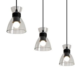 Подвесной светильник 65,5*13,5*20-122 см, 3*E27*40W, Freya  FR5503PL-03B, Черный