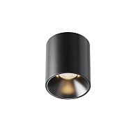 Потолочный светильник 6 см, LED*5W, 3000K, Maytoni Alfa LED 50° C064CL-5W3K-RD-B, Черный