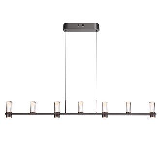 Подвесной светильник 120*5*200- см, 7*LED*40W, 3000K, Odeon Light Defance 7143/45L, черный