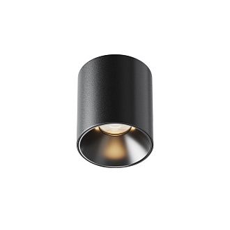 Потолочный светильник 6 см, LED*5W, 3000K, Maytoni Alfa LED 50° C064CL-5W3K-RD-B, Черный