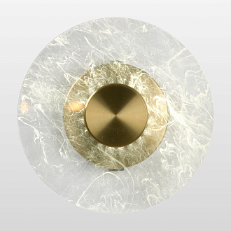 Бра настенное 18*18 см, 1*LED*3W 4000K матовое золото Lussole Duval LSP-7145