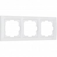 W0032001 Рамка на 3 поста Snabb basic, белый Werkel, 4690389161384