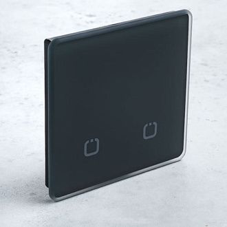 Радиовыключатель сенсорный HiTE PRO SN-R2 (Графит, закругленные углы) HPSW-SNR2-CR