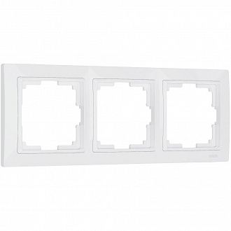 W0032001 Рамка на 3 поста Snabb basic, белый Werkel, 4690389161384
