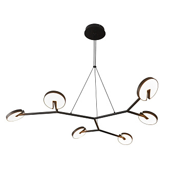 Подвесная люстра 117,5*117*120 см, 6*LED, 72W, 3000К, Favourite Paritet 4401-6P черный