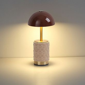 Настольная лампа 24 см, 3W, 3000K, Odeon Light 5453/3TL, бронза