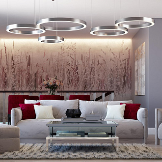 Светильник 60 см, 35W, 4000K Odeon Light Brizzi 4244/35L, матовый никель