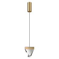 Подвесной светильник 10,3*174,9 см, 1 LED*5W, 3000 К, Odeon Light Ray, латунь 6678/5L