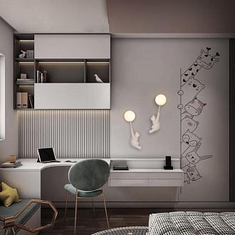 Светильник 37 см, Loft It Teddy 10030W/A, белый
