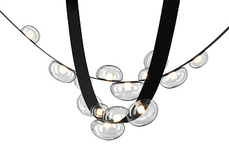 Светильник 35W, 304 см , 3000K Crystal Lux BOSQUE SP7 L3000 BLACK/TRANSPARENT Черный