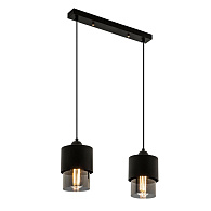 Подвесной светильник 40*12*80 см, Е 27 2x60W, Чёрный, Дымчатый MODEMODERN MD.0650.2