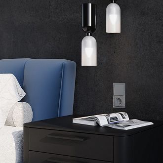 Выключатель встраиваемый Voltum S70 трехклавишный 10А, сталь пластик Soft touch VLS030105