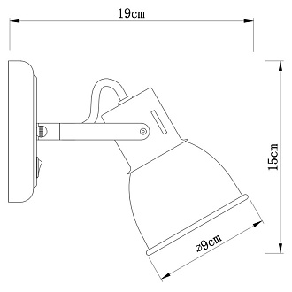 Бра Arte Lamp A1677AP-1WH белый