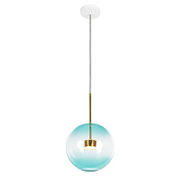 Подвесной светильник 30*52 см, 1*LED*10W LOFT IT Bolle 2027-P1 Blue золото
