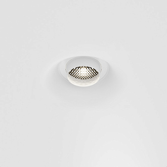 Встраиваемый светильник 20 см, Maytoni Gyps Modern DL006-GU10-RD-W, белый, вр 15,6*15,6 см