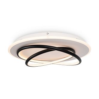 Светильник *48*-10 см, *LED*106W, 3000-7000K, Freya Спираль/Spiral FR6089CL-L120WB, Бело-черный