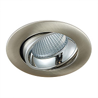 Встраиваемый светильник 9 см, 7W, 3500К, Citilux Альфа CLD001NW5, никель, вр 8 см