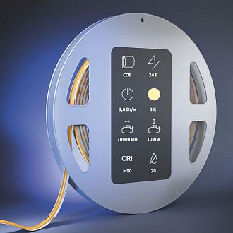 Светодиодная лента Ультра 24V COB 9,6W/м 3000К 10м IP 20 201304 Maytoni, цена за метр, продается катушками по 5 м