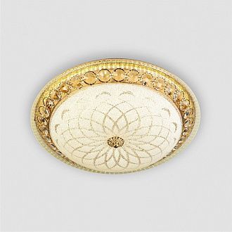 Светильник 40*40*12- см, *LED*48W, 3300-5000КK, LED4U 1107/400 GD, Золото