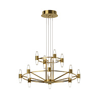 Подвесной светильник *46,5-336,5 см, LED, 72W, 3000K, Maytoni Arana MOD401PL-L72BS3K, Латунь