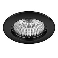Светильник встраиваемый 7,7 см, 1*Gu5.3; GU10; GZ10*7W, Черный Lightstar Lega 16 011017