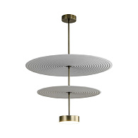 Подвесной светильник 80 см, 20W, 3000K, Odeon Light Felt 7035/20CA, бронза