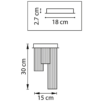 Светильник 15 см, 3*GU10*18W Черный матовый Lightstar Roma 718037