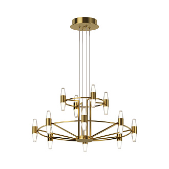 Подвесной светильник *46,5-336,5 см, LED, 72W, 3000K, Maytoni Arana MOD401PL-L72BS3K, Латунь
