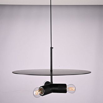 Люстра RH Utilitaire Disk Triple Pendant Black 46*46*21 см, 3*E27*60W, ImperiumLoft 40.234, Бронзовый