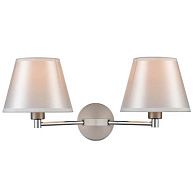 Бра 41*28*20 см, 2*E14 сатин никель Vele Luce Adele VL4003W02