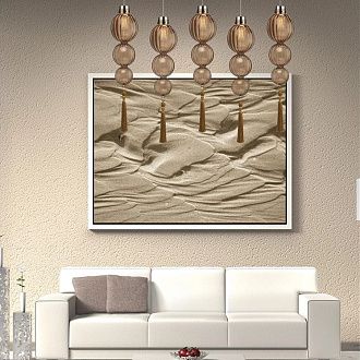 Подвесной светильник Heathfield Lighting - Medina Pendant Transparent 80*17*80 см, 1*E27*60W, ImperiumLoft 40.2682-0, Хром