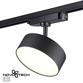 Светодиодный светильник 14 см, 24W, 4000K, Novotech Prometa 358756, черный