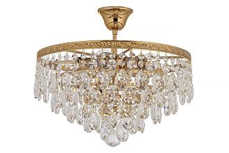 Люстра потолочная *38*32 см, 6*E27*60W, Arti Lampadari Castellana Gold Castellana E 1.3.38.608 G, золотой