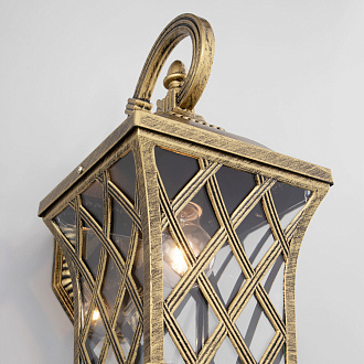 Cassiopeya D черное золото уличный настенный светильник Cassiopeya D Elektrostandard