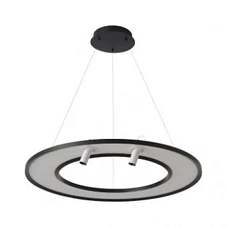 Светильник подвесной 80 см, 50W, 4000K, Crystal Lux CONTOUR SP50W LED BLACK, черный