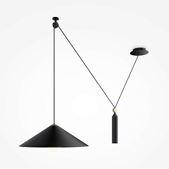 Светильник подвесной Maytoni Peso P080PL-01B, черный