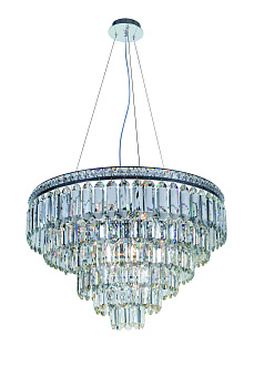 Люстра Ø600 x H450 (800), мм, 14*40W (560W), GOLD+CLEAR (Золото + Прозрачный Хрусталь) NewRgy 2796E/14A GOLD+CLEAR