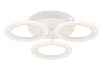 Люстра L450 x W450 x H90, мм, 46W 2700-6400K, WT (Белый) Rilon 3800/3_WT