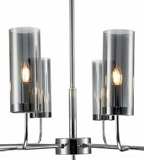 Светильник на штанге 740*740*485/800 мм, 8*E14 хром Indigo Balletto V000258, 13014/8R Chrome