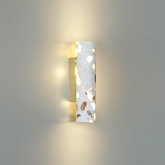 Настенный светильник 30 см, 12W, 3000K, ODEON LIGHT TERRAZZO 7012/12WL, латунь